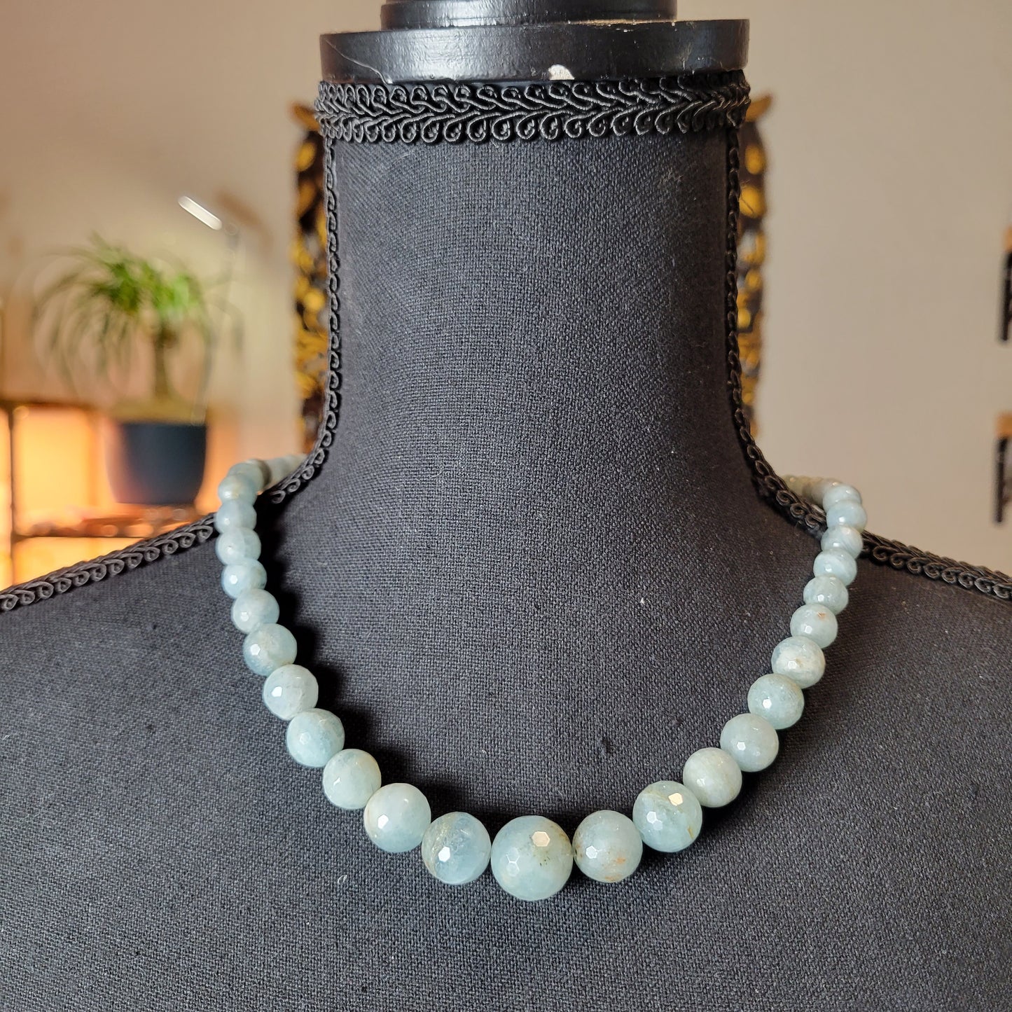 Graduated Aquamarine Necklace