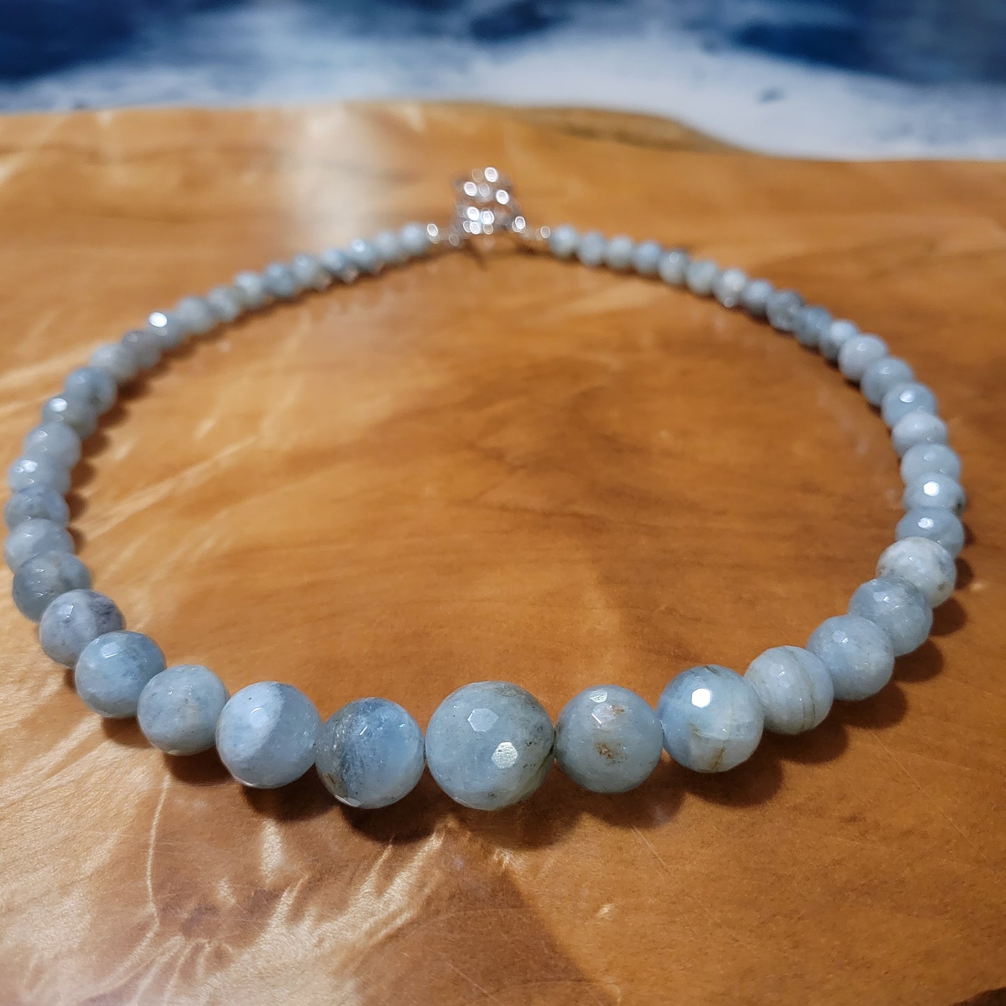 Graduated Aquamarine Necklace
