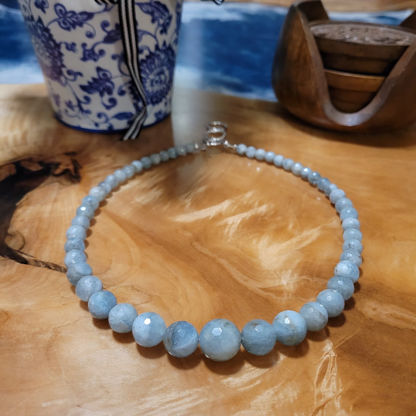 Graduated Aquamarine Necklace