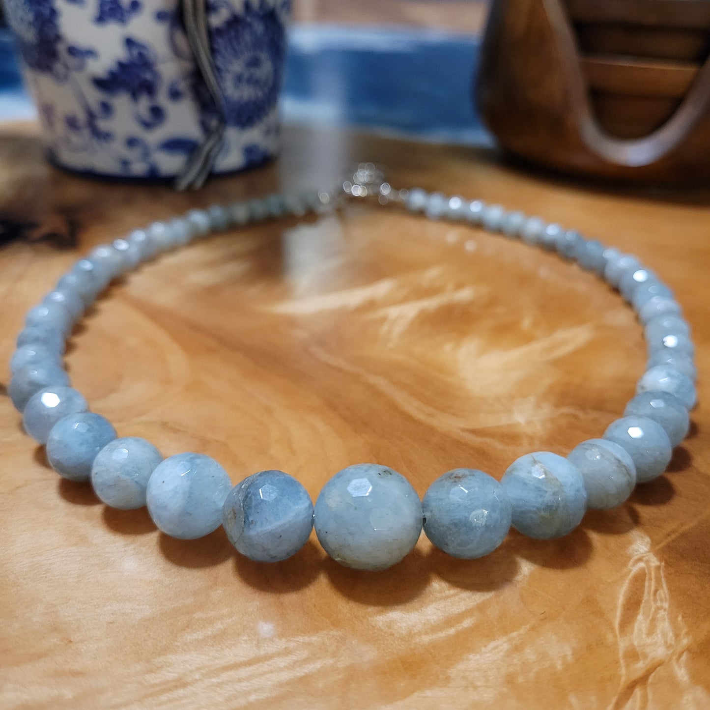 Graduated Aquamarine Necklace