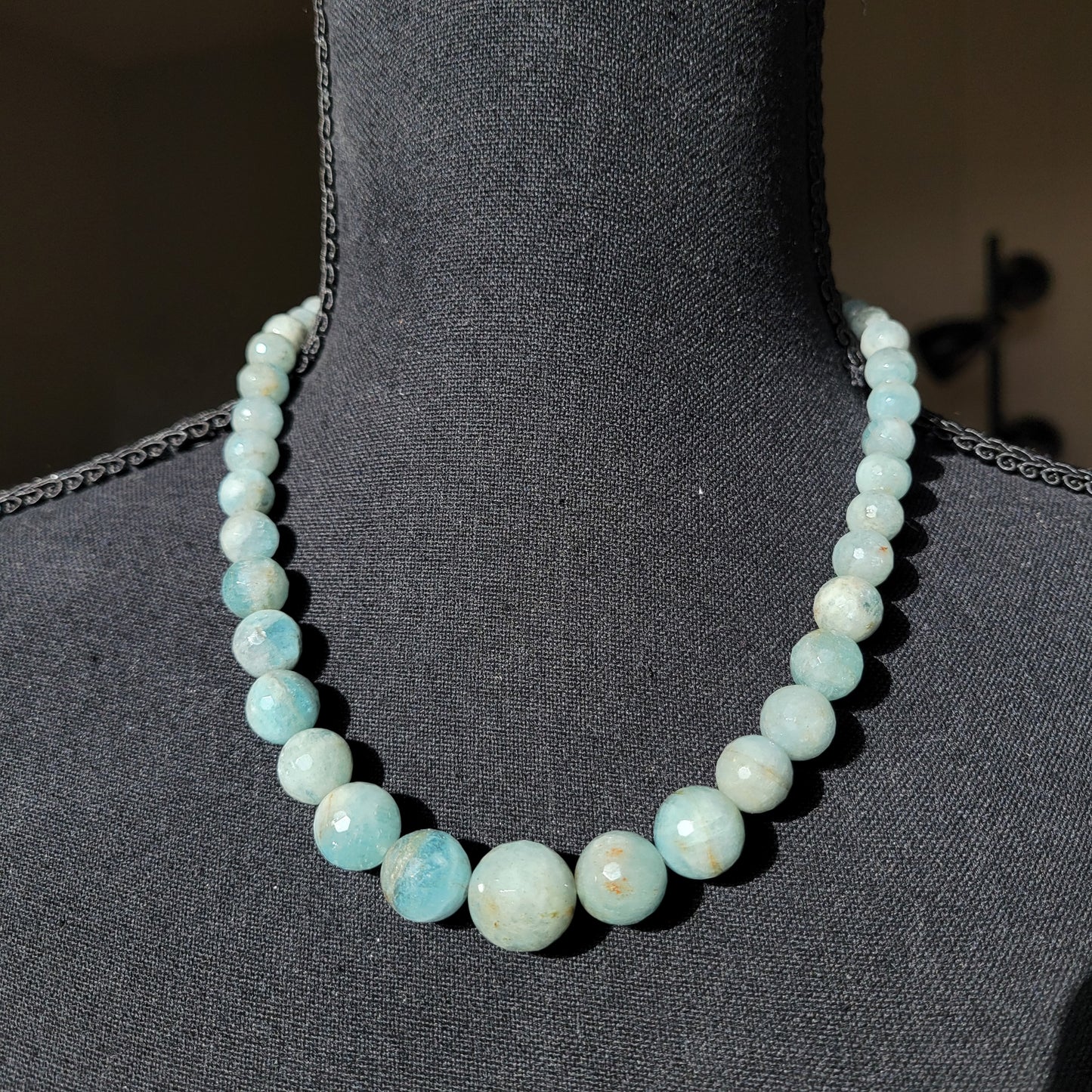 Graduated Aquamarine Necklace
