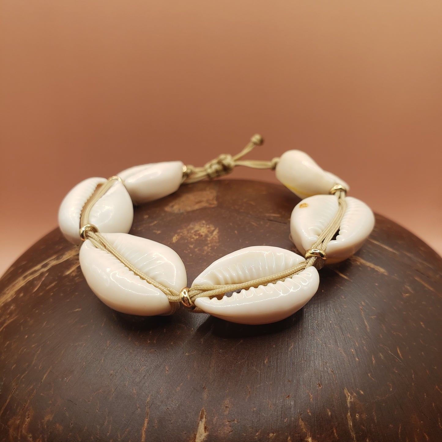 Adjustable Multiple Cowrie Shell Bracelet
