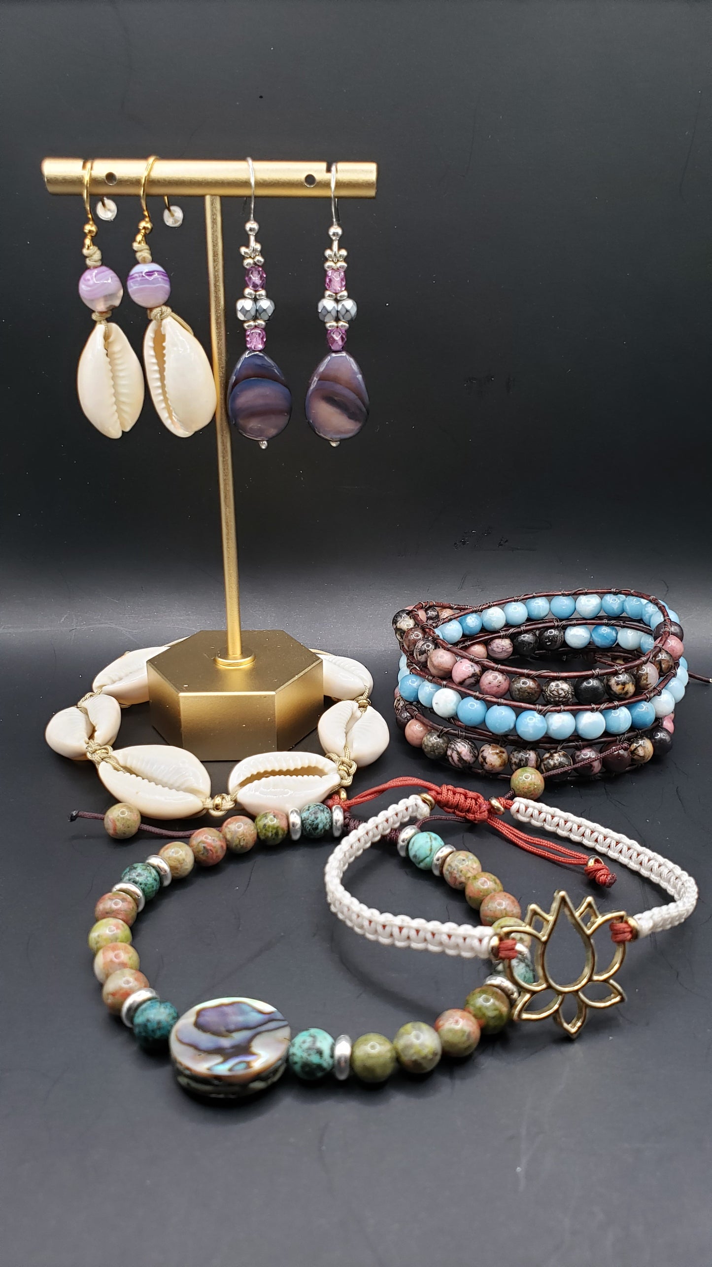 Mother-of-Pearl Drop Earrings