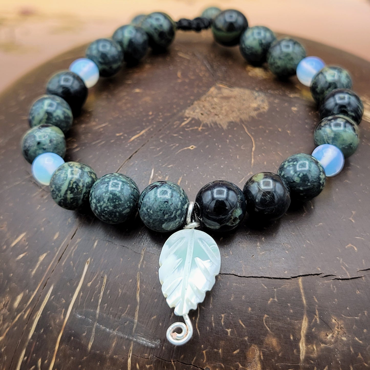 Kambaba Jasper Leaf Bracelet