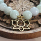 Burmese Jade and Lotus Bracelet