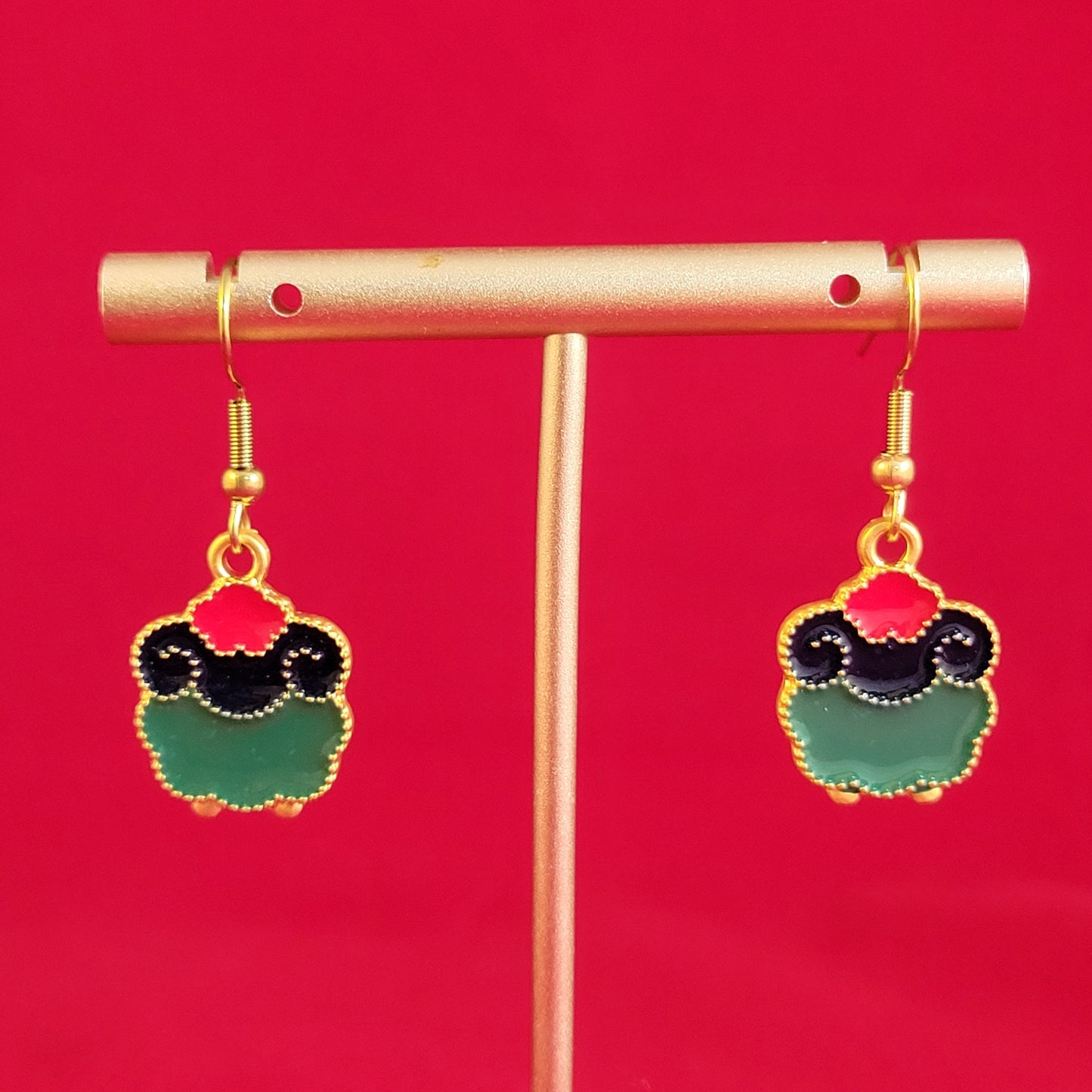 Enameled Chinese Zodiac Earrings