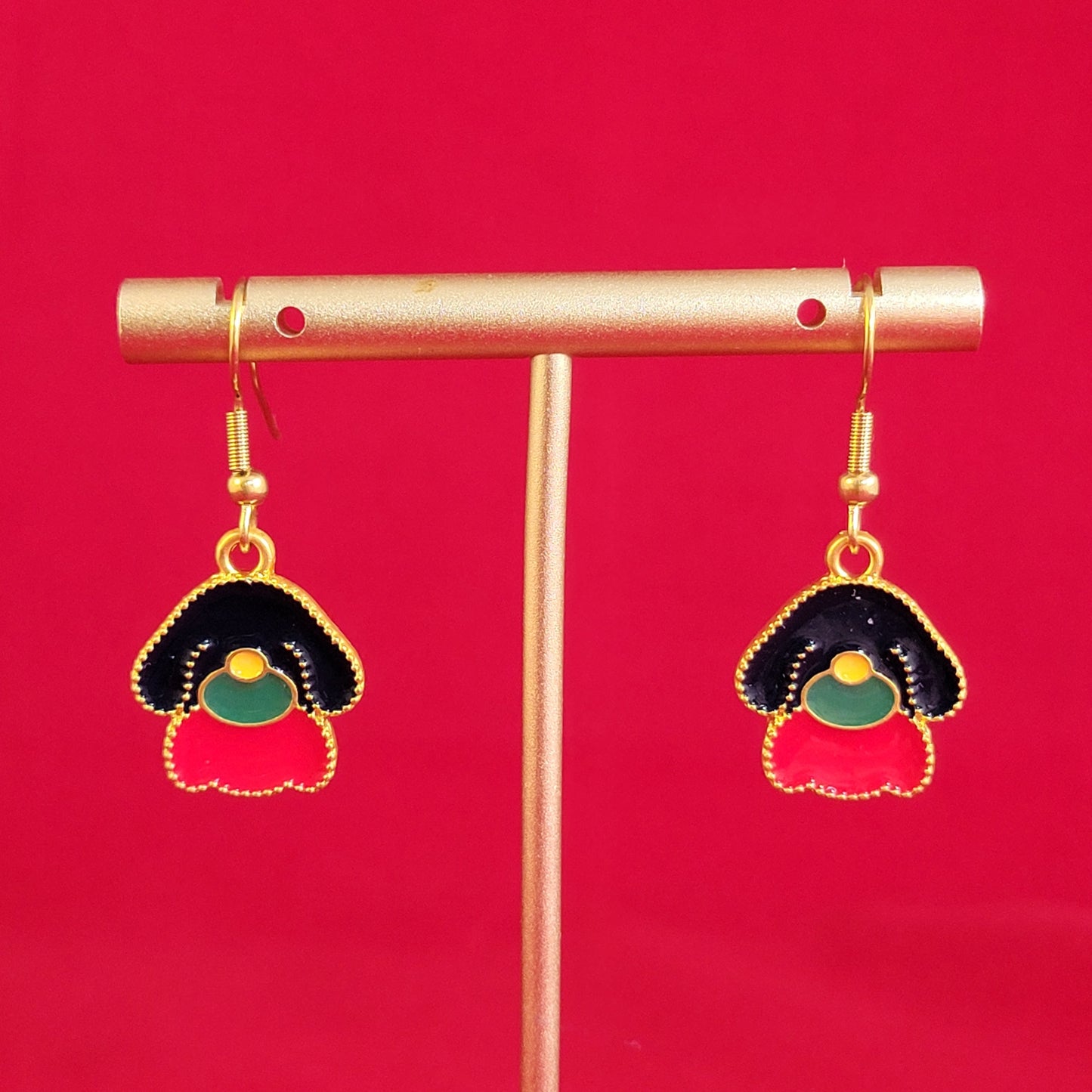 Enameled Chinese Zodiac Earrings