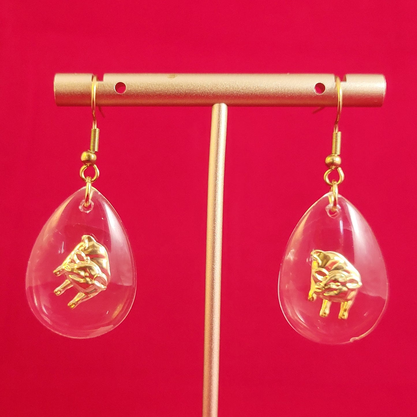 Glass Chinese Zodiac Earrings