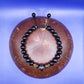Faceted Onyx and Tiger's Eye Bracelet with Lion's Head Charm