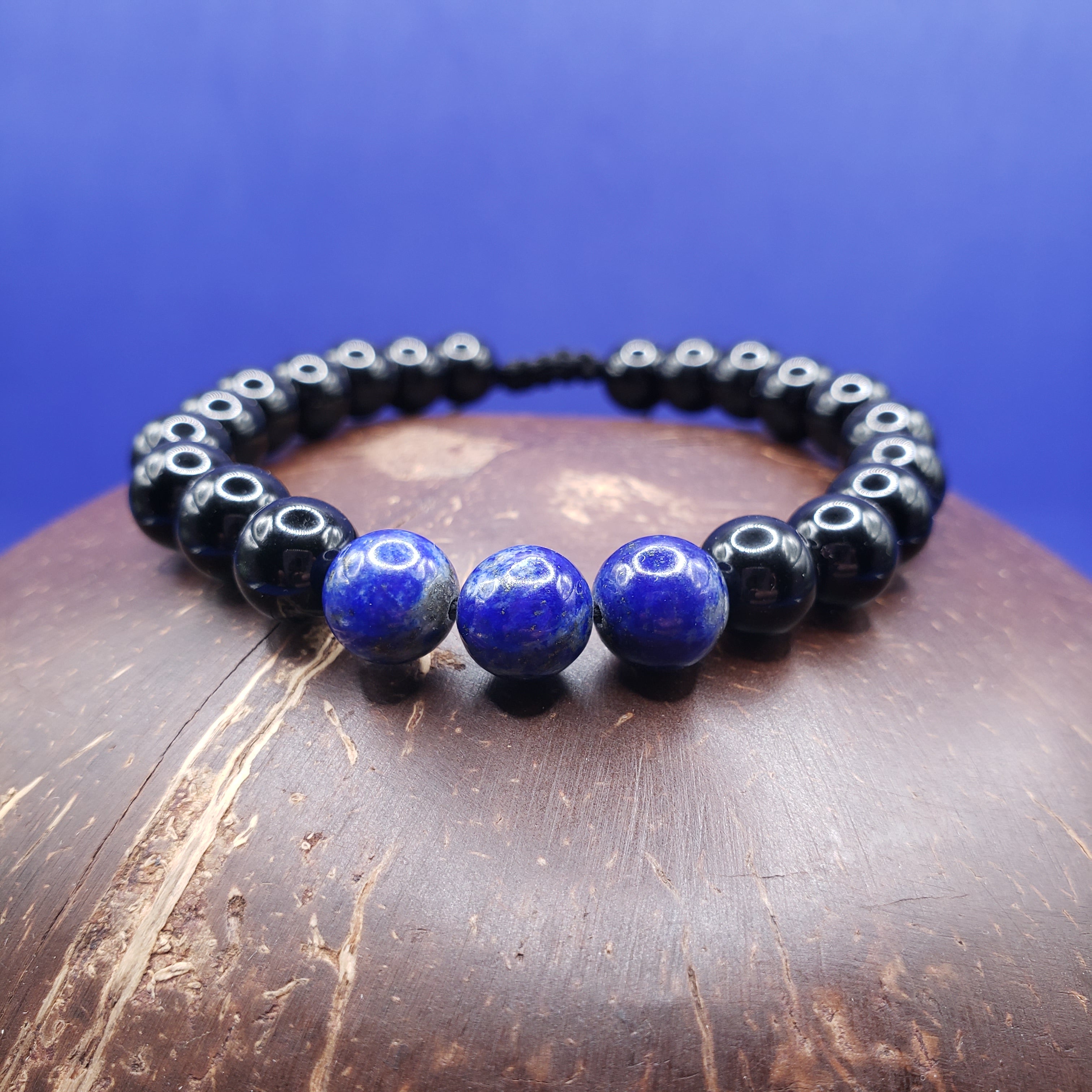Lapis Lazuli & Pyrite Bracelet - Gemstone Therapy Institute