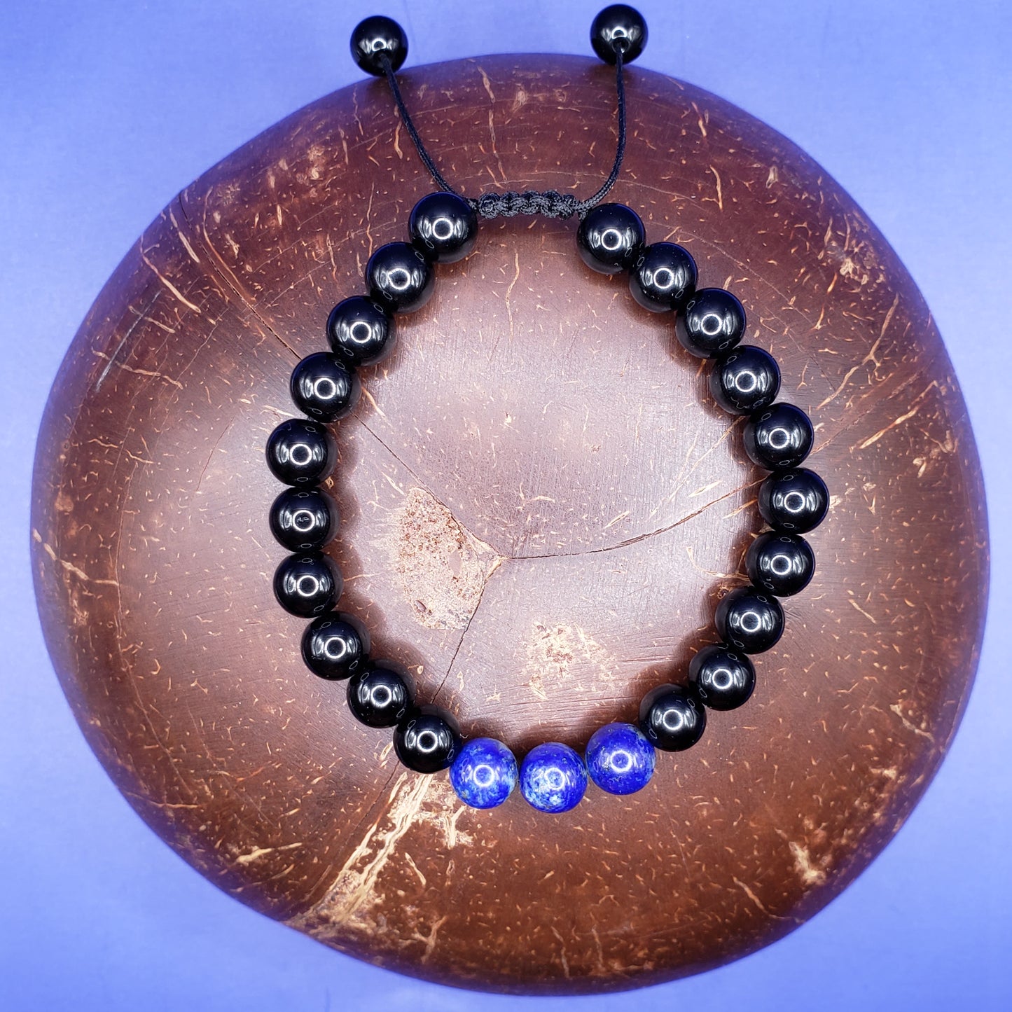 Onyx and Lapis Lazuli Bracelet