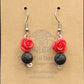 LIMITED EDITION - Cinnabar Rose Lava Earrings