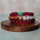 Red Jade and Turquoise Bracelet