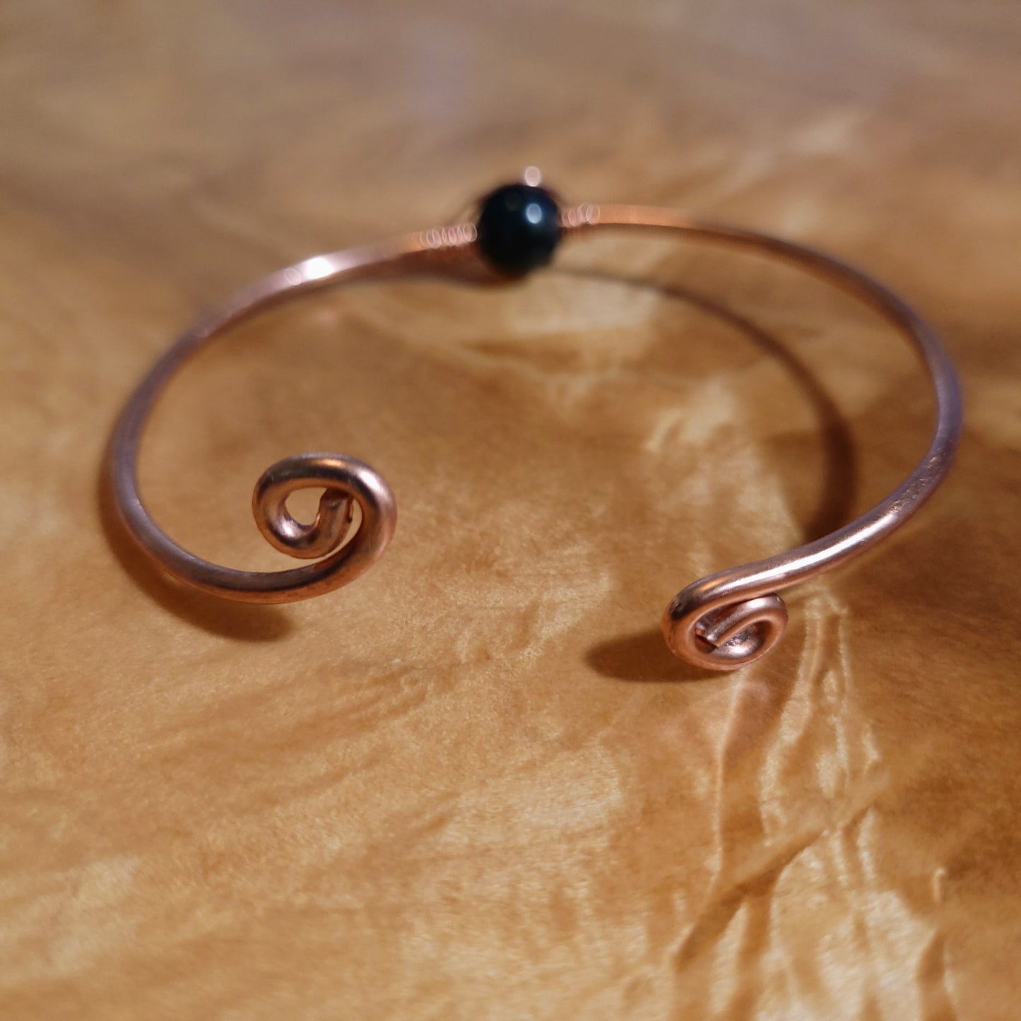 Single Stone Copper Bangle